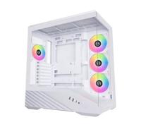 Caja ATX Lian Li V100 Blanco Vidrio Templado 4 Ventiladores ARGB