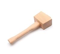 LIANCHEN Herramienta de Carpintería de Madera - Martillo de Madera con Cincel y Pieza de Goma de 245 mm