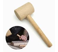 LIANCHEN Mazo De Madera Maza de Madera Martillo de Madera para Tallar Martillo Sólido Mango Cómodo sin Rebabas para una Variedad de Instalación de Muebles de Madera y Herramientas de Impacto de Cuero