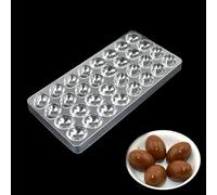 LIANCHEN Molde de chocolate con forma de agujero de chocolate,Forma de fabricante de caramelos de media bola,Molde de chocolate semiesférico de policarbonato para chocolate,cubitos de hielo,Dulces