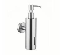 LIANFOND Dispensador de jabón de pared de acero inoxidable, 250 ml, para baño, cocina, color plateado