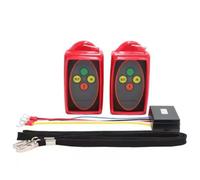 LIANFOND Kit de control remoto inalámbrico digital para sistemas de 12 V-24 V, rango de 75 pies, carcasa ABS impermeable, para SUV, camiones, ATV, UTV, remolques, rojo