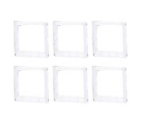 LIANFOND Marcos de fotos acrílicos coloridos para tarjetas fotográficas Instax Square Film K-Pop, paquete de 6, negro, verde, morado, rosa, transparente, 83 x 88 mm