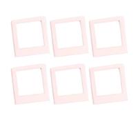 LIANFOND Marcos de fotos acrílicos cuadrados coloridos para tarjetas fotográficas Instax Square Film K-Pop, paquete de 6, negro, verde, morado, rosa, transparente