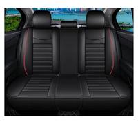 LIANGBAOS Cubre Asiento Coche para A4 B8 B6 B7 para Avant A3 8P A5 para Sportback Q2 Q3 A7 Q7 4L 100 C4 A6 4F C7 C5 Fundas De Cuero para Asientos De Coche(Black Red Rear Seats)