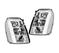 LIANGBAOS Faro Principal Para Cadillac Para Escalade 2007 2008 2009 2010 2011 2012 2013 2014 Faros Delanteros Cromados HID/xenón 1 Par Faros Delanteros Coche