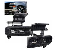 LIANGBAOS Faro Principal Para Chevrolet Para Silverado Para Suburban Para Tahoe Luces Antiniebla LED Luces De Conducción De Parachoques Izquierdo Y Derecho Faros Delanteros Coche