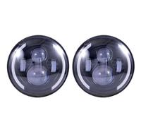 LIANGBAOS Faro Principal Para Hummer H1 H2 2003-2009 Faros Delanteros LED De 7 Pulgadas Con Haz Alto/bajo Halo Ojos Angulares DRL Faros Delanteros Coche(B)