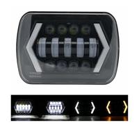 LIANGBAOS Faro Principal Para Nissan Para Patrol Y60 1980-1994 Faros Delanteros LED Impermeables De 7X6 5X7 Luces Altas Bajos DRL H6054 H5054 Faros Delanteros Coche(1 piece)
