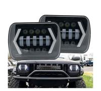 LIANGBAOS Faro Principal Para Nissan Para Patrol Y60 1980-1994 Faros Delanteros LED Impermeables De 7X6 5X7 Luces Altas Bajos DRL H6054 H5054 Faros Delanteros Coche(2 pieces)
