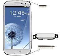 LIANGBINGFENG Lbf Tecla de Inicio tecla de Encendido tecla de Volumen for Samsung Galaxy SIII / i9300 (Color : Blanco)