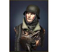 liangcaihua 1/10 Busto de Resina de Soldado alemán de la Segunda Guerra Mundial sin Pintar ni ensamblar //l7d5X10