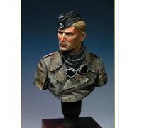 liangcaihua 1/10 Busto de Resina de Soldado alemán de la Segunda Guerra Mundial sin Pintar ni ensamblar //l7d5X27