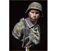 liangcaihua 1/10 Busto de Resina de Soldado alemán de la Segunda Guerra Mundial sin Pintar ni ensamblar //l7d5X38