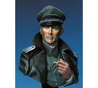 liangcaihua 1/10 Busto de Resina de Soldado alemán de la Segunda Guerra Mundial sin Pintar ni ensamblar //l7d5X19