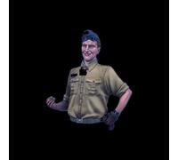 liangcaihua 1/10 Busto de Resina de Soldado alemán de la Segunda Guerra Mundial sin Pintar ni ensamblar //l7d5X6