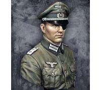 liangcaihua 1/10 Busto de Resina de Soldado alemán de la Segunda Guerra Mundial sin Pintar ni ensamblar //l7d5X32