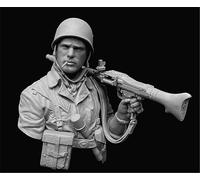 liangcaihua 1/10 Busto de Resina de Soldado alemán de la Segunda Guerra Mundial sin Pintar ni ensamblar //l7d5X52