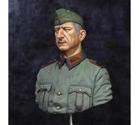 liangcaihua 1/10 Busto de Resina de Soldado alemán de la Segunda Guerra Mundial sin Pintar ni ensamblar //l7d5X23