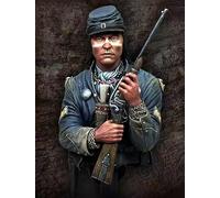 liangcaihua 1/10 Busto de Resina de Soldado Estadounidense de la Segunda Guerra Mundial sin Pintar ni ensamblar //l7d6X33