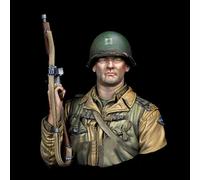 liangcaihua 1/10 Busto de Resina de Soldado Estadounidense de la Segunda Guerra Mundial sin Pintar ni ensamblar //l7d6X43