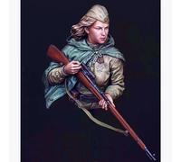 liangcaihua 1/10 Busto de Resina de Soldado soviético de la Segunda Guerra Mundial sin Pintar ni ensamblar //l7d9X5