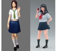 liangcaihua 1/12 Kit de Modelo de Resina de Soldado Agente Femenina de Ciencia ficción sin Pintar y sin ensamblar (2 Persona)//H7V6j3