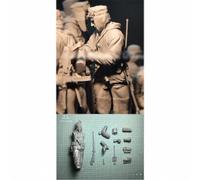 liangcaihua 1/16 Kit de Modelo de Resina de Soldado de Tanque alemán de la Segunda Guerra Mundial sin Pintar y sin ensamblar (Sin Tanques) //n6f32i