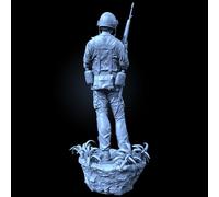 liangcaihua 1/18 Vietnam US Soldier Resin Model Kit Kit de Resina de Soldado sin Pintar y sin Montar //F4S7L2