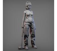 liangcaihua 1/22 Kit de Modelo de Resina de Soldado Femenino de Ciencia ficción Kit de Modelo sin Pintar y sin montar//Q7L9j2