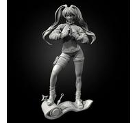 liangcaihua 1/24 Kit de Modelo de Resina de Soldado Femenino Agente Secreto de Ciencia ficción Kit de Modelo de Resina de Soldado sin Pintar y sin Montar //x7f5L8