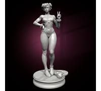 liangcaihua 1/24 Kit de Modelo de Resina de Soldado Femenino Agente Secreto de Ciencia ficción Kit de Modelo de Resina de Soldado sin Pintar y sin Montar //x7f5L3