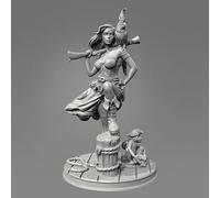 liangcaihua 1/24 Kit de Modelo de Resina de Soldado Femenino Agente Secreto de Ciencia ficción Kit de Modelo de Resina de Soldado sin Pintar y sin Montar //x7f5L5