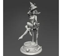 liangcaihua 1/24 Kit de Modelo de Resina de Soldado Femenino Agente Secreto de Ciencia ficción Kit de Modelo de Resina de Soldado sin Pintar y sin Montar //x7f5L13