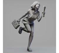 liangcaihua 1/24 Kit de Modelo de Resina de Soldado Femenino de Ciencia ficción Kit de Modelo sin Pintar y sin montar//Q7L6j56