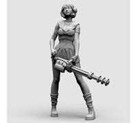 liangcaihua 1/24 Kit de Modelo de Resina de Soldado Femenino de Ciencia ficción Kit de Modelo sin Pintar y sin montar//Q7L6j49