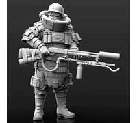 liangcaihua 1/24 Kit de Modelo de Soldado de Fuerzas Especiales de Ciencia ficción en Resina Kit de Modelo de Soldado en Resina sin Pintar y sin Montar //L4k3F8