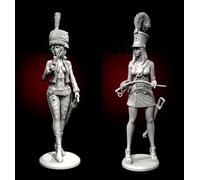 liangcaihua 1/35 Kit de Modelo de Resina de Soldado Femenino Europeo de la Primera Guerra Mundial Kit de Modelo de Resina de Soldado sin Pintar y sin Montar (2 Figuras) //x6f4L2