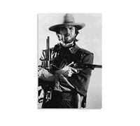 LIANGFANG Clint Eastwood - Póster fotográfico con diseño de estrella guapa, 2 regalos, lienzo de pintura, arte de pared, impresión decorativa moderna, sin marco, 60 x 90 cm