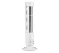 LIANGGM Ventilador Fan Ventilador De Torre Portátil, Recargable USB Escritorio, Refrigeración, Sin Aspas Viajes(White)