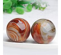 LIANGJUANG Bola de Baoding Bolas de qi Gong Bola de Masaje Bolas de Sonido Bolas de Baoding, Bolas de estrés de Ejercicio de Salud Chino, Ágata Natural Cuidado de la Salud Balonmano Jade Bola de Bao