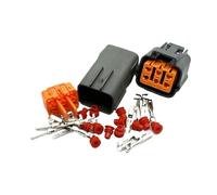 LIANGMEI 1 Juego De 6 Pines 6195-0021 6195-0024 Conector De Válvula De Recirculación De Gases De Escape Enchufe Del De Posición Del Pedal Del Acelerador(Brown,5 Sets)