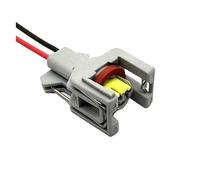 LIANGMEI 1 Juego De Conector De Inyector De Cilindro De Automóvil De 2 Pines 1743486-3 Enchufe De Control Electrónico De Bobina De Encendido(Dark Grey,5 Sets)