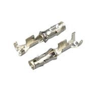 LIANGMEI 50-500 Uds DJ223-2.5B 2.5mm latón estañado Terminal Automotriz Conector Conector Socket (500 PCS)