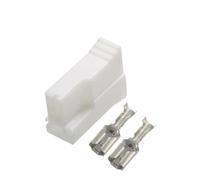 LIANGMEI Qingqing Store 1-50 juegos de 2 pines para scooter eléctrico automático, cable de enchufe hembra, conector de cableado sin sellar con terminales 926522-2 (tamaño: 50 juegos)