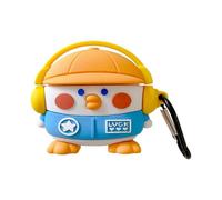 liangnv Cute 3D Vivid Character LuckyMusic Duck Design Kids Girls Women Fun Cartoon Animal Wireless Earphone Soft Silicone Shockproof Protector for Ai