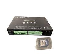 LianGSanSan Controlador LED H807SA compatible con Art-Net, soporta un máximo de 8192 píxeles, 8 salidas, con consola DMX o dirección establecida para chips DMX