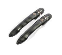 LIANGYIMEI Para Renault Para Alpine Para Vision A110 2017-2021 Parte Exterior Cubierta De Manija Puerta Coche Fibra Carbono Accesorios De Estilo(Carbon,.0key 2 button)