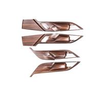 LIANGYIMEI Para X1 F48 X2 F47 2016-2021 Auto Interio Cubierta De Manija De Puerta Interior De Coche Pegatina Embellecedora Protectora Para Cuenco De Puerta (Pine Wood Grain)