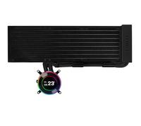 LIANLI HydroShift II LCD-C 360N - Kit de refrigeración por agua simple, pantalla LCD IPS redonda de 2.1 pulgadas, modelo sin ventilador, distribuidor autorizado de Japón